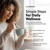 NutraPep Synbiotic Drops back view with ingredient list