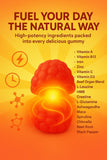 NutraPerfecto Shilajit Gummies side view with nutritional information