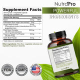 NutraPro Cholesterol Support Capsules on a wooden surface