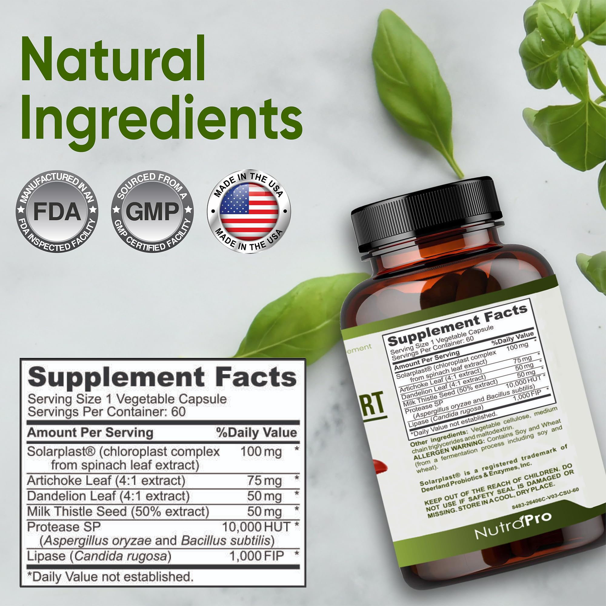 NutraPro Liver Support Supplement packaging details