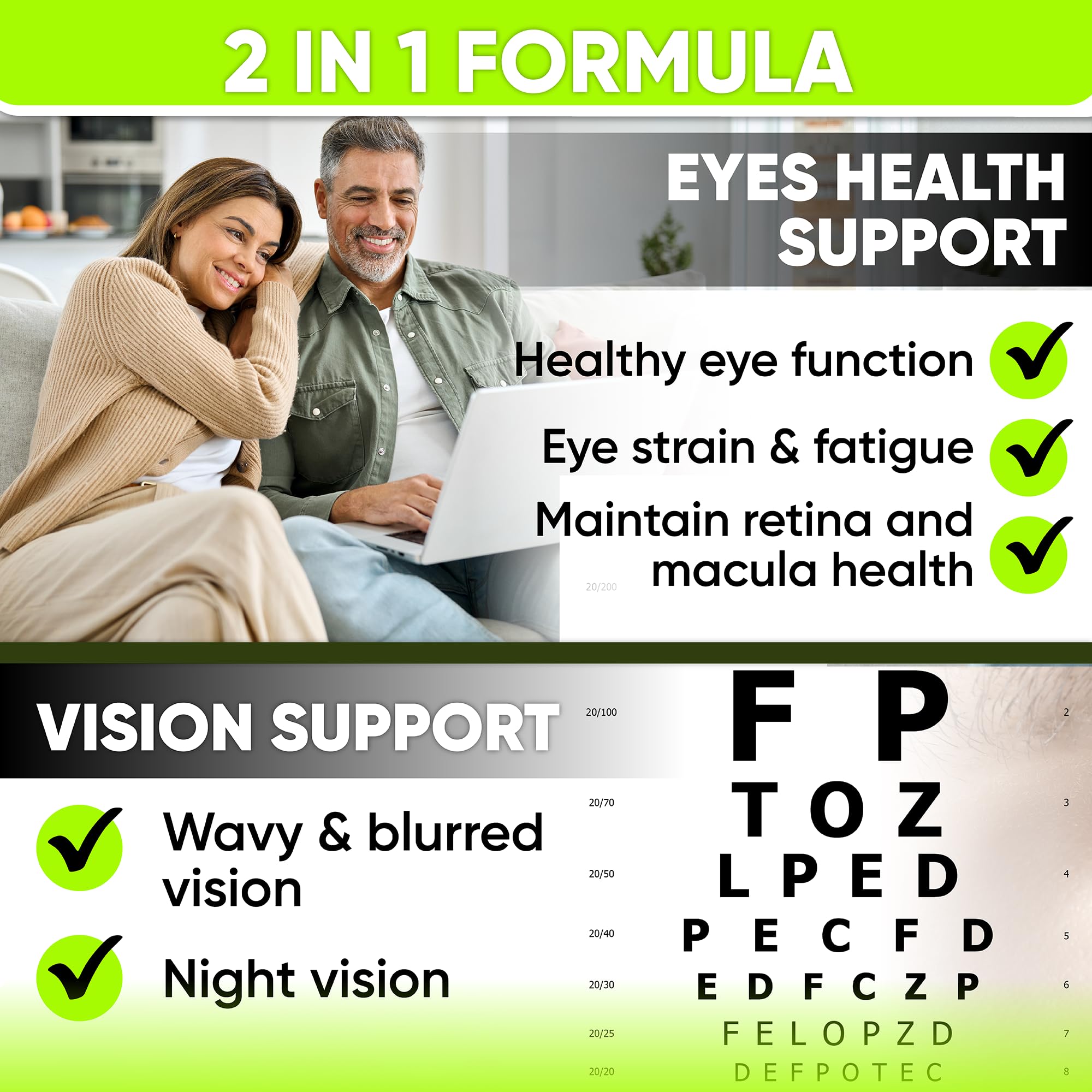 NutraPro Lutein Eye Health Supplement 60 Capsules side view