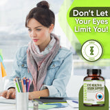 NutraPro Lutein Eye Health Supplement bottle with capsules