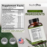 NutraPro Urinary Tract Support Capsules with ingredients displayed