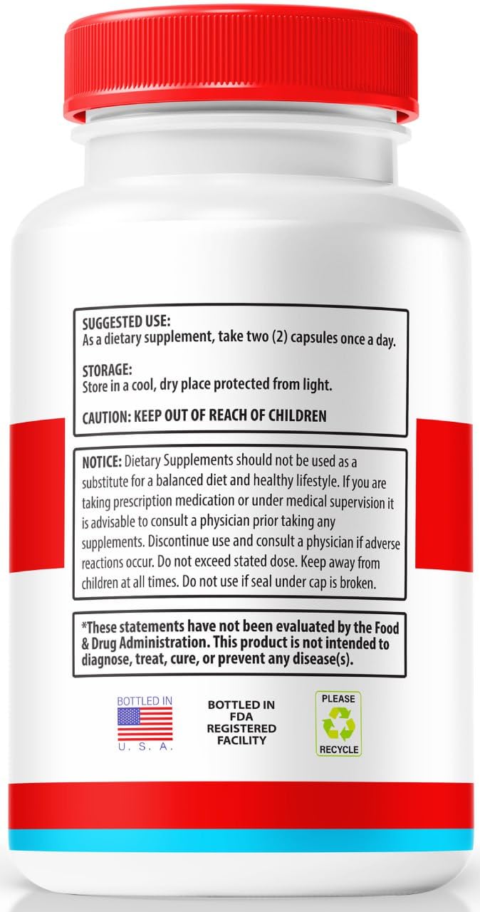 NutraRize Trusted Relief Capsules back view with ingredient list