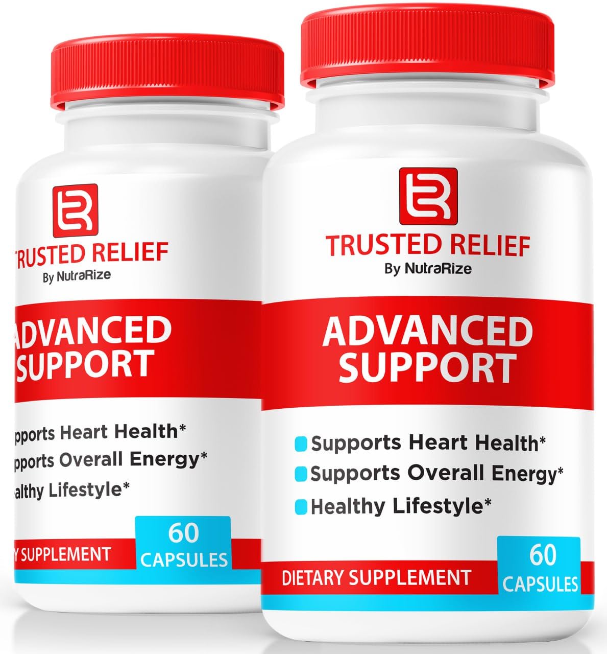 NutraRize Trusted Relief Capsules front view with packaging