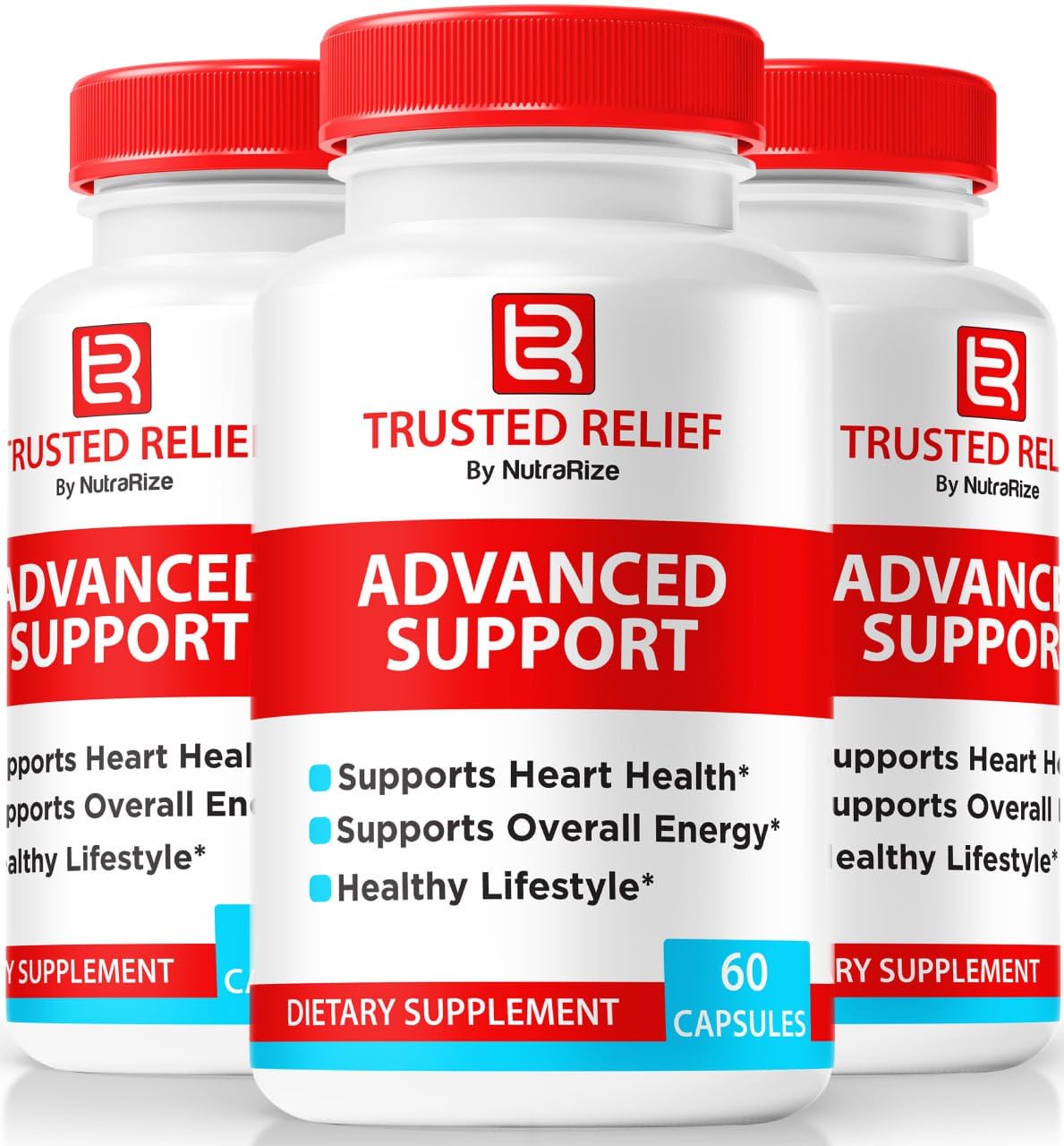 NutraRize Trusted Relief Capsules front view with packaging