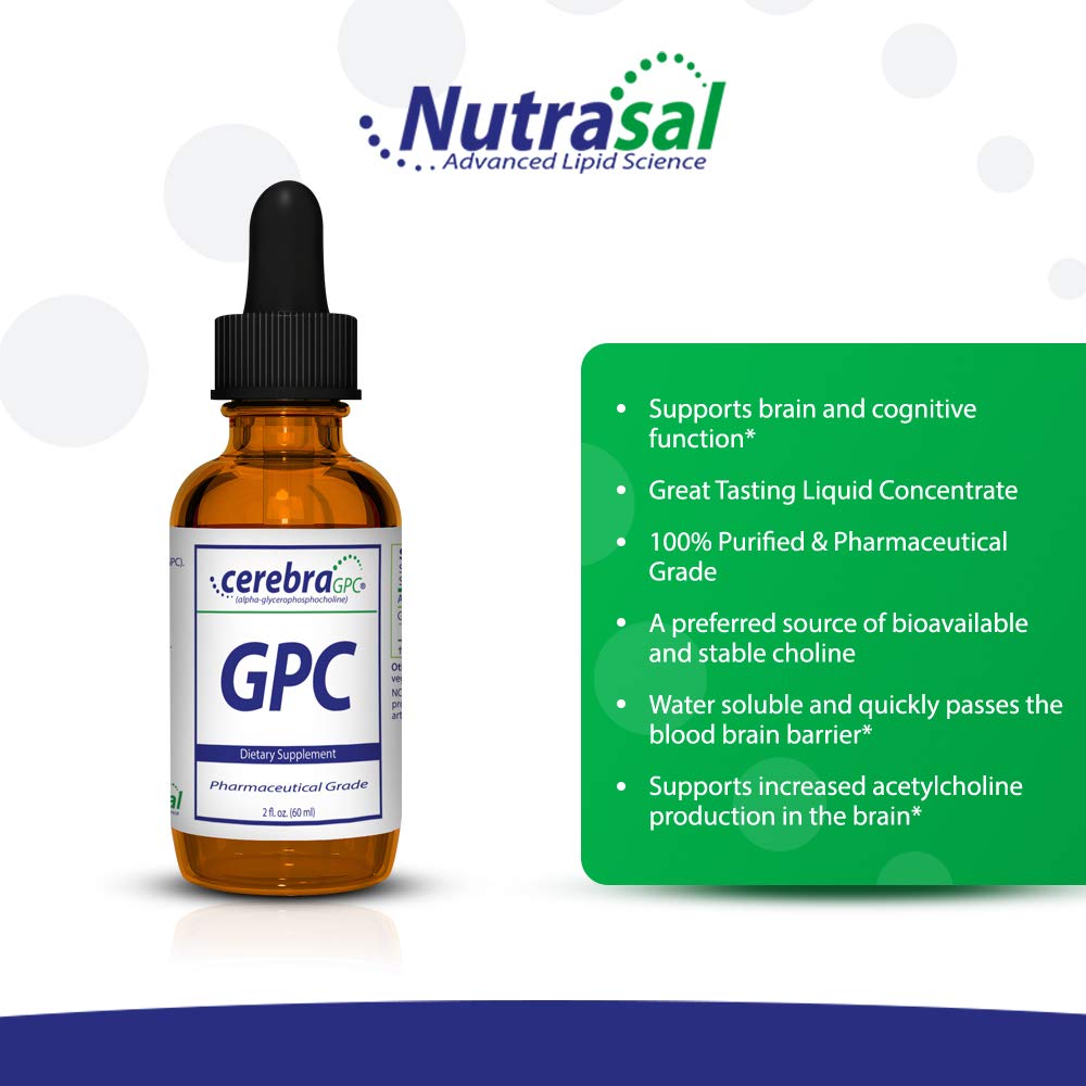 Nutrasal L-Alpha Glycerophosphocholine 60mL label close-up