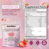 NUTRATASTE Collagen Complex Gummies 1500mg gummies in a bowl