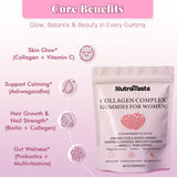 NUTRATASTE Collagen Complex Gummies 1500mg packaging with nutritional information