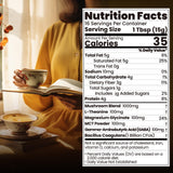 NUTRATASTE Mushroom Hot Cocoa 241g back view with ingredient list