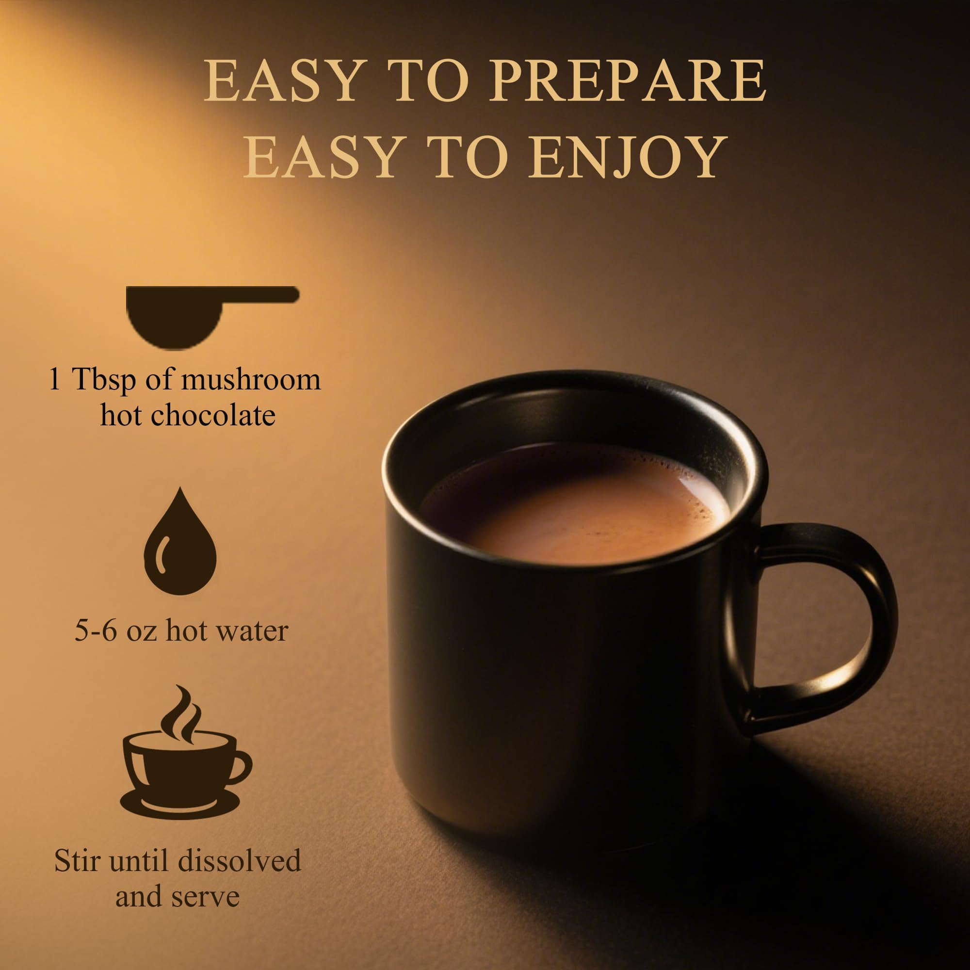 NUTRATASTE Mushroom Hot Cocoa 241g lifestyle scene