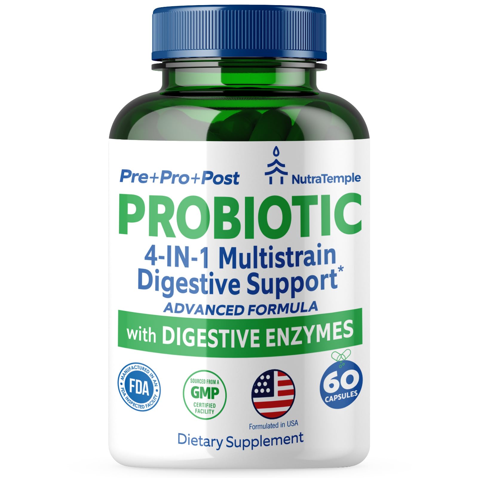 NUTRATEMPLE Complete Pre and Probiotics for Women 50g front view