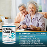 NutraTrust Labs Retina Clear Pro Capsules back view with ingredient list