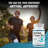 NutraTrust Labs Retina Clear Pro Capsules lifestyle scene on a kitchen counter