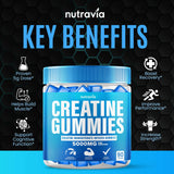 Nutravia Creatine Gummies packaging with nutritional information