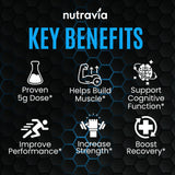 Nutravia Creatine Gummies side view showing texture