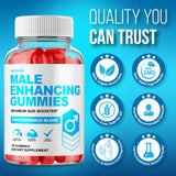Nutravia Male support Gummies displayed on a wooden table