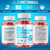 Nutravia Male support Gummies with a measuring spoon