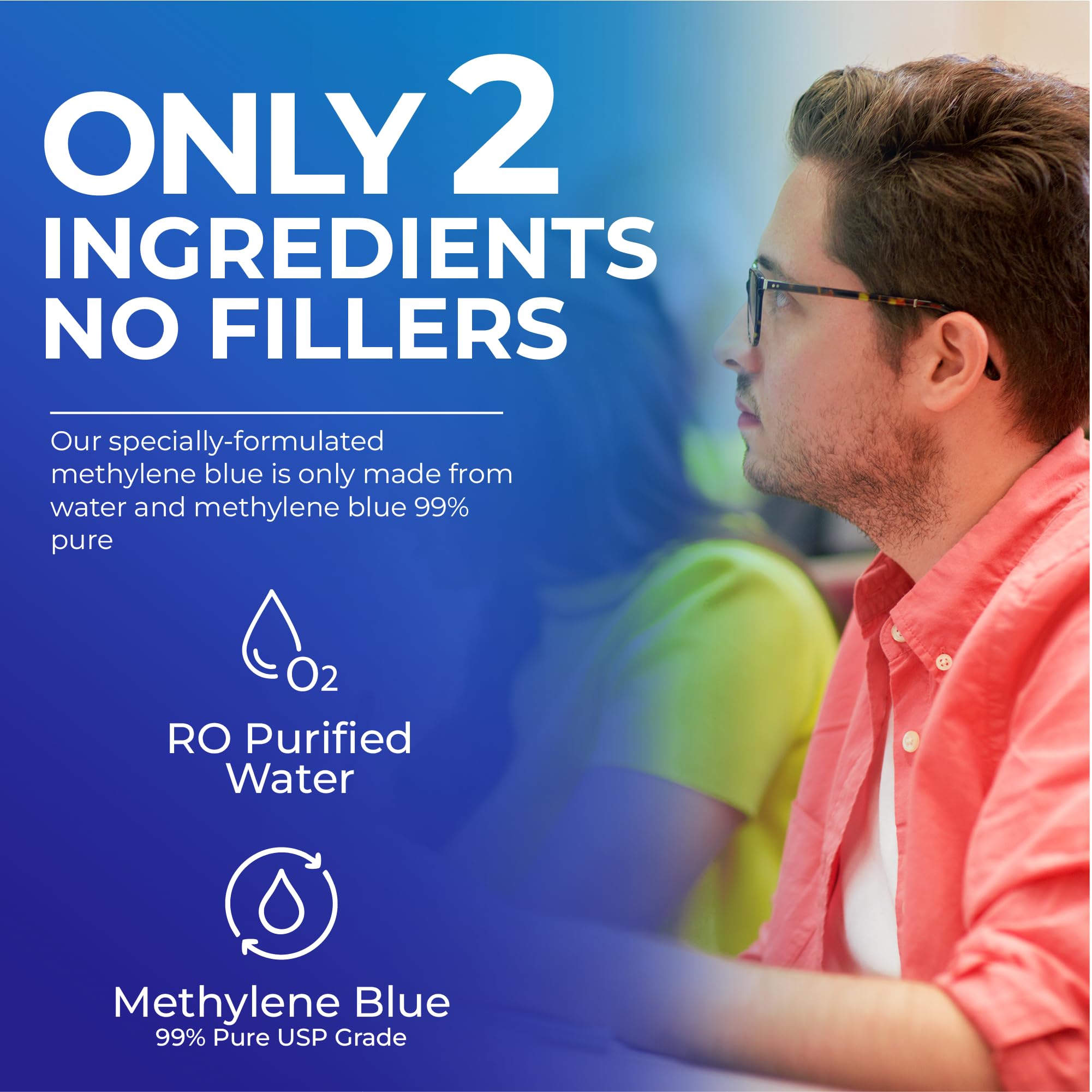 Nutravia Methylene Blue Drops 132g label close-up