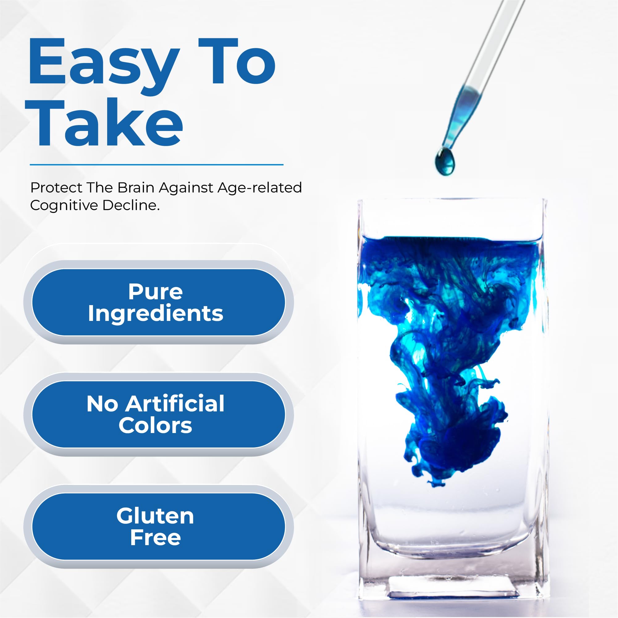 Nutravia Methylene Blue Drops 132g on wooden table