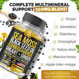 Nutravia Sea Moss Gummies 170g close-up of gummies