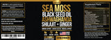 Nutravia Sea Moss Gummies 170g displayed with herbal ingredients