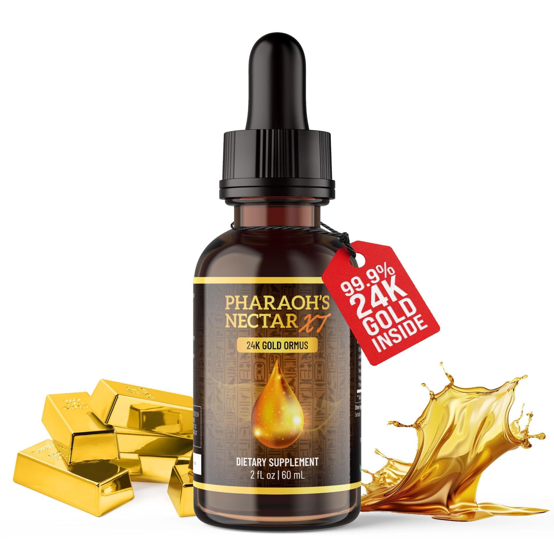 Nutraville Pharaoh’s Nectar XT Colloidal Gold 120g bottle front view