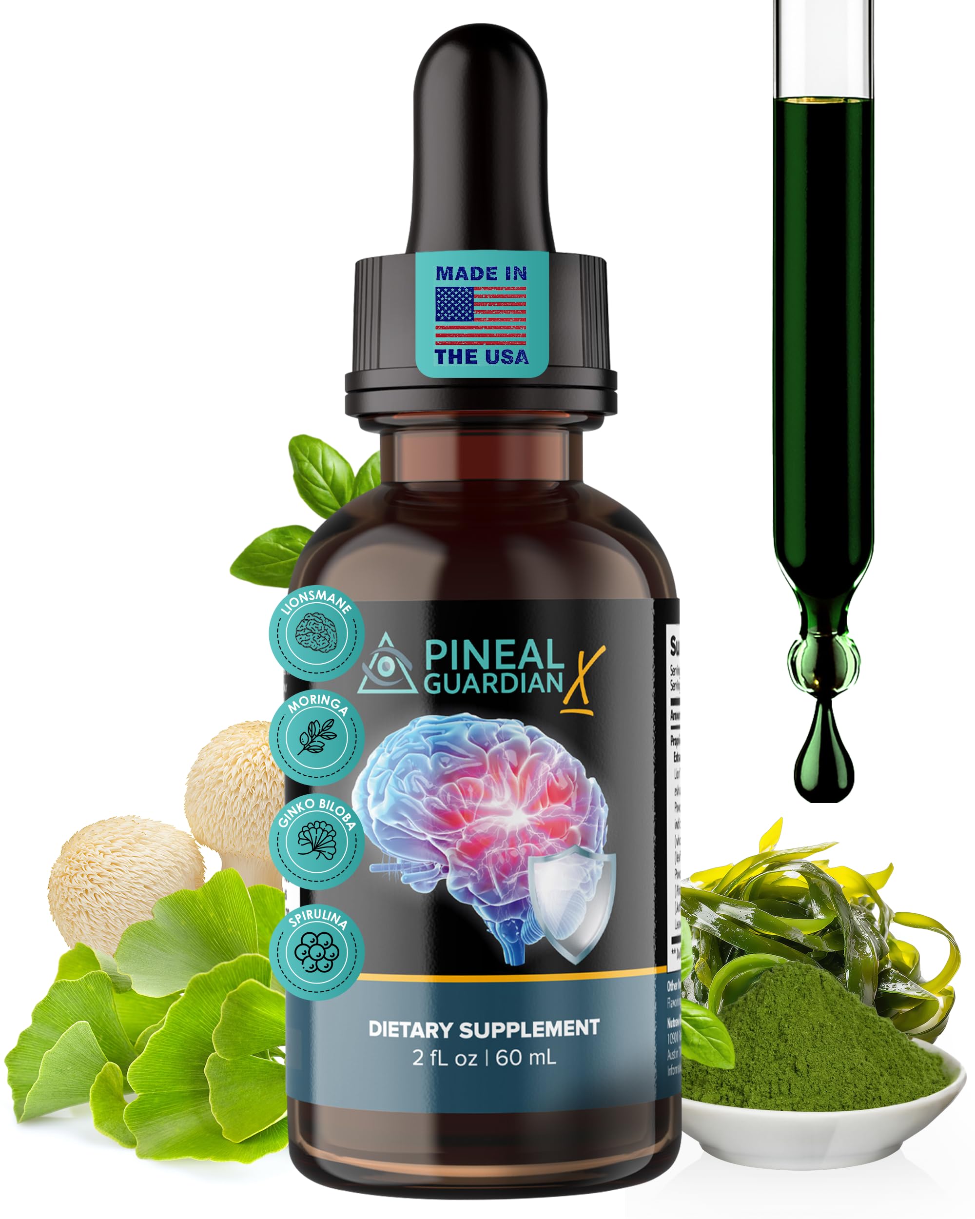 Nutraville Pineal Guardian X Pineal Gland Cleanse Supplement front view