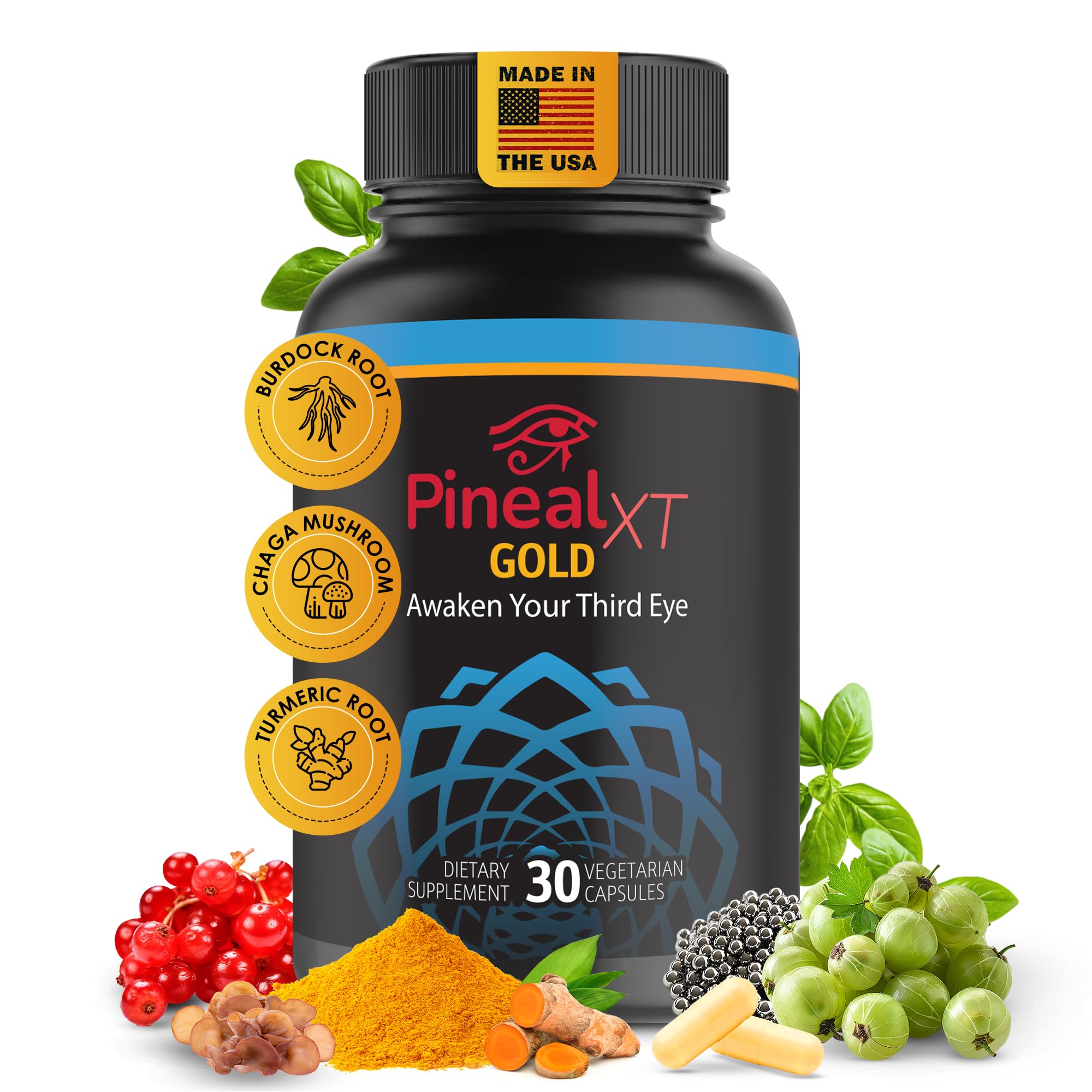 Nutraville Pineal XT Gold supplement front view packaging