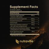 Nutraville Pineal XT Platinum Shilajit capsule bottle side view