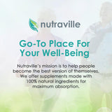Nutraville Pineal XT Platinum Shilajit capsules displayed with herbs