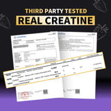 Nutravita Creatine Gummies nutritional information on the back