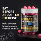 Nutravita Creatine Monohydrate Gummies bottle back view