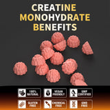 Nutravita Creatine Monohydrate Gummies bottle side view