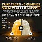Nutravita Creatine Monohydrate Gummies bottle with orange background