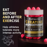 Nutravita Creatine Monohydrate Gummies close-up of gummies