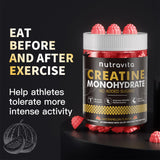 Nutravita Creatine Monohydrate Gummies close-up of gummies