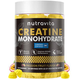 Nutravita Creatine Monohydrate Gummies front view with packaging