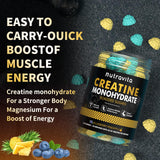 Nutravita Creatine Monohydrate Gummies lifestyle scene with sports gear
