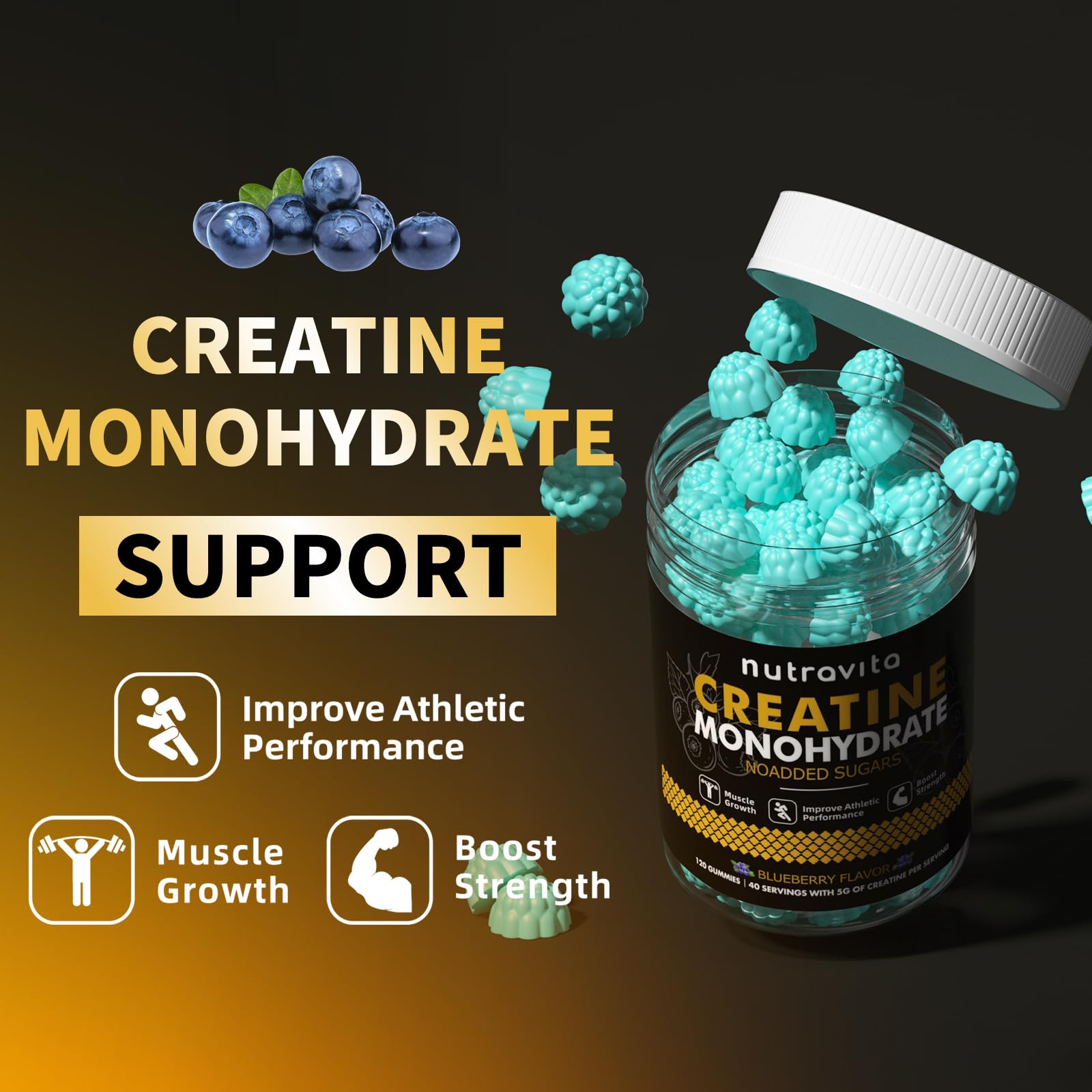 Nutravita Creatine Monohydrate Gummies nutritional information
