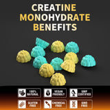Nutravita Creatine Monohydrate Gummies on a wooden table