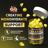 Nutravita Creatine Monohydrate Gummies on a wooden table