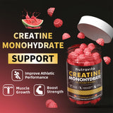 Nutravita Creatine Monohydrate Gummies on a wooden table