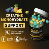 Nutravita Creatine Monohydrate Gummies open bottle with gummies