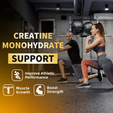 Nutravita Creatine Monohydrate Gummies with a measuring spoon