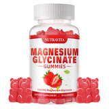 nutravita Magnesium Gummies 1000mg front view with raspberry flavour