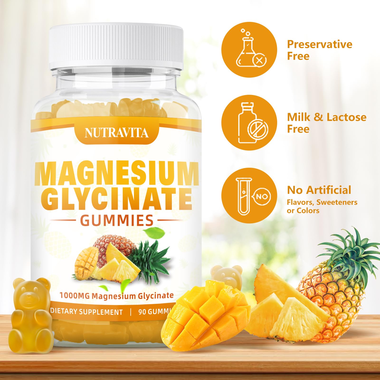 Nutravita Magnesium Gummies 1000mg packaging