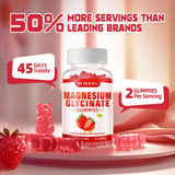 nutravita Magnesium Gummies displayed with fresh raspberries