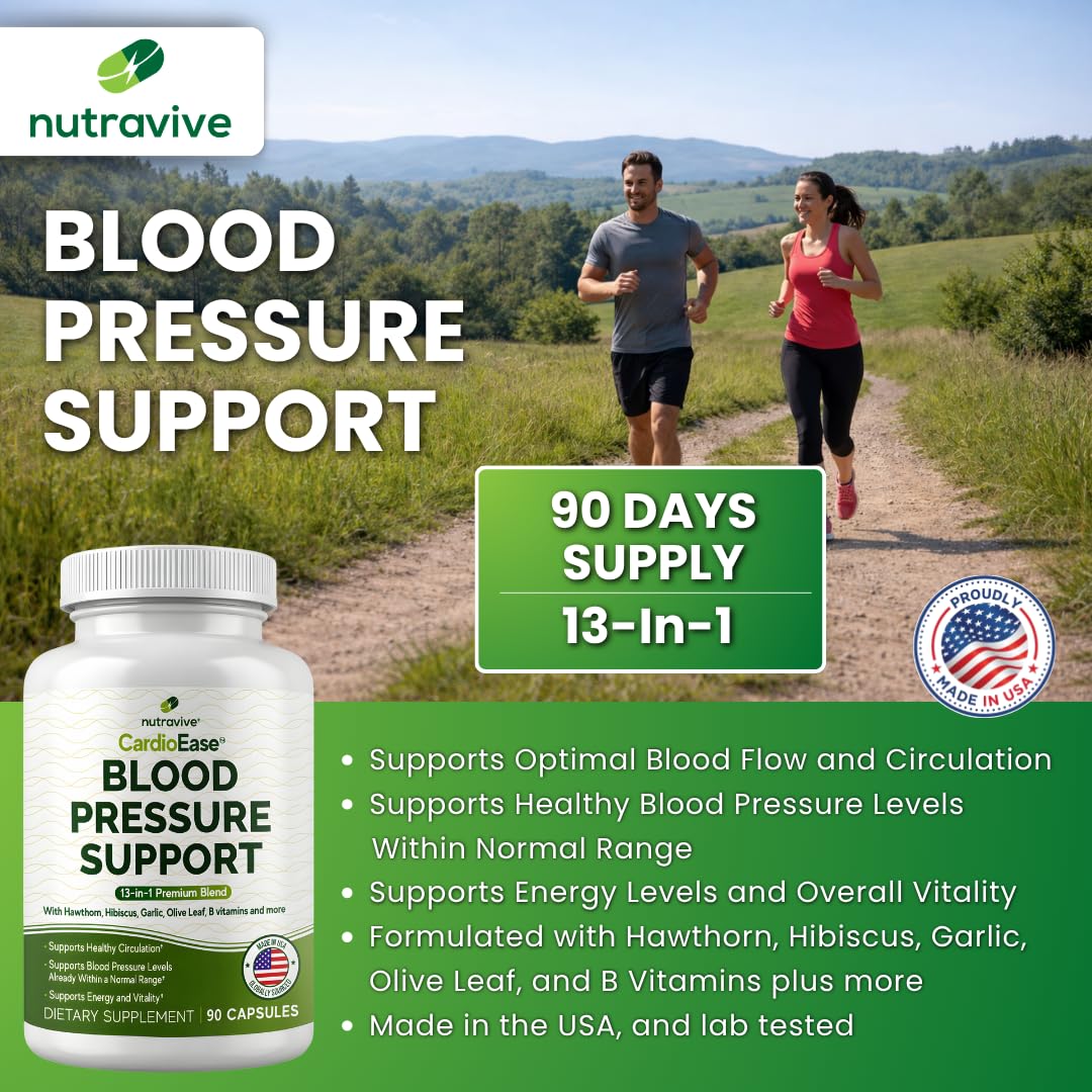 Nutravive Hawthorn Berry 13-in-1 Supplement side view showing capsules