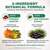 NutraVora Saw Palmetto & Pumpkin Seed Oil Softgels packaging
